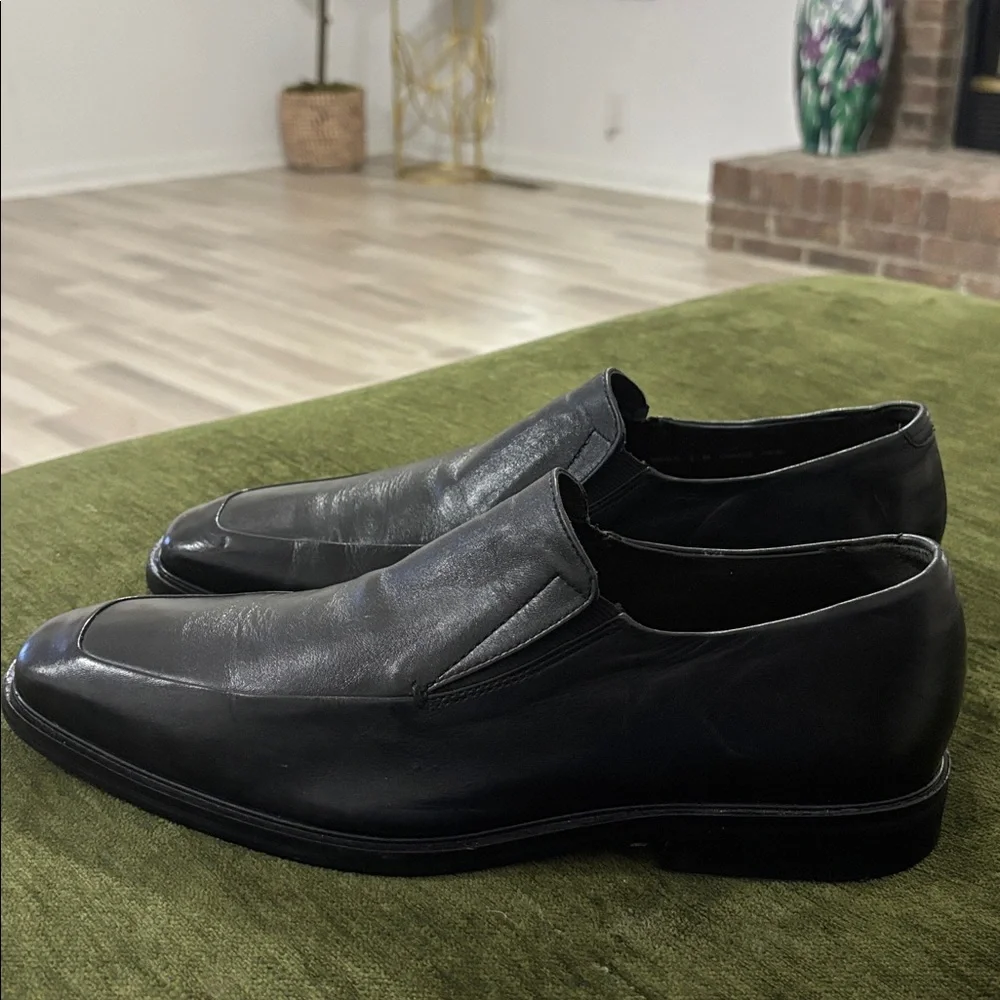 Cole Haan Air Jackson Black‎ Leather Slip On Loafer Shoes Men Size 9
